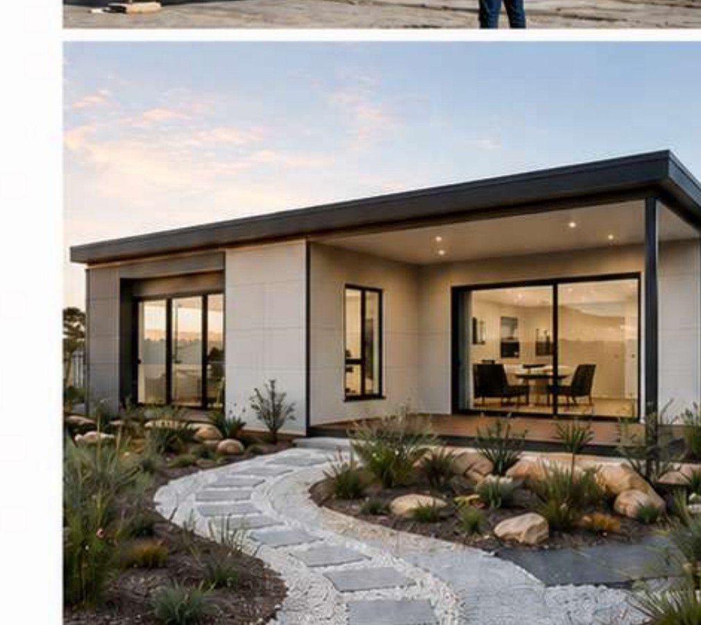 Finished modular home on permanent foundations